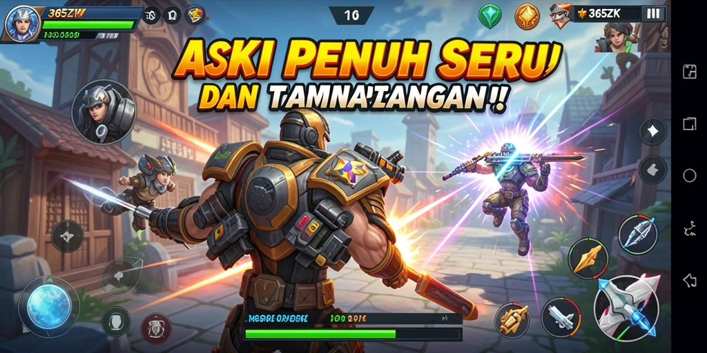 Screenshot gameplay 365ZK yang menampilkan aksi seru dan dinamis.
