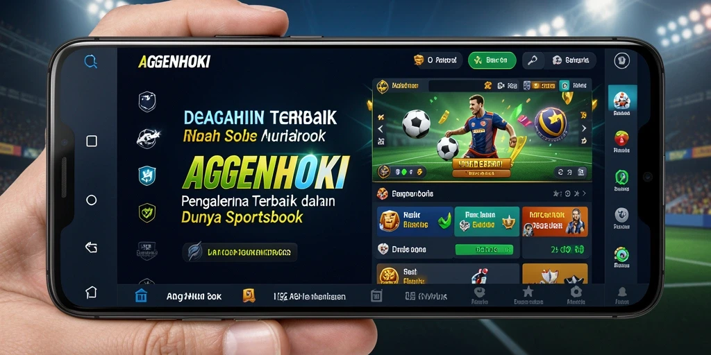 Tampilan antarmuka utama AGENHOKI dalam aksi taruhan olahraga.