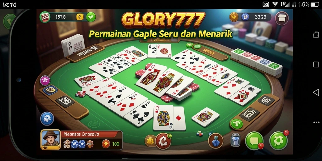Screenshot gameplay GLORY777 yang seru dan interaktif.