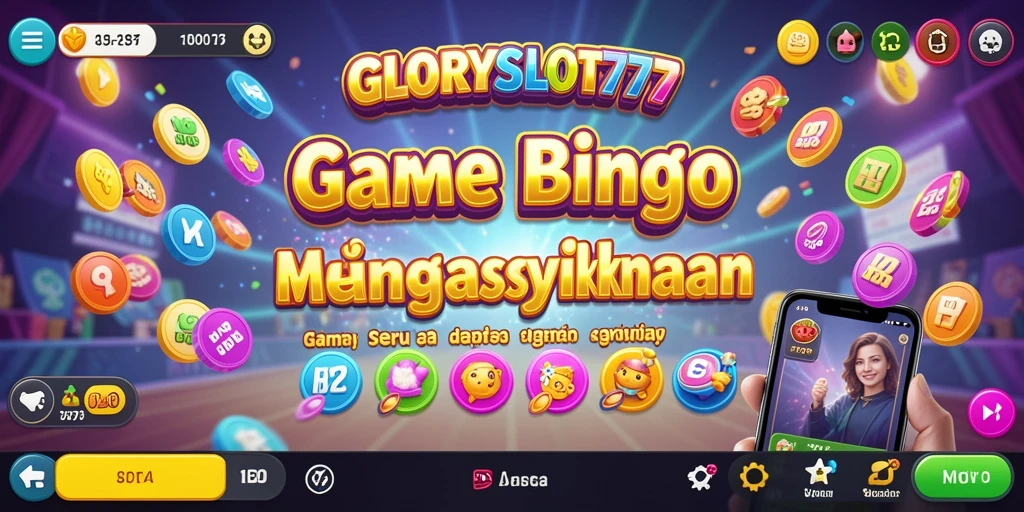 Tampilan gameplay menarik dari GLORYSLOT777 dengan suasana Bingo yang seru.