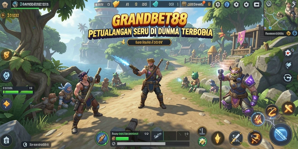 Tampilan gameplay Open World yang menakjubkan di GRANDBET88.