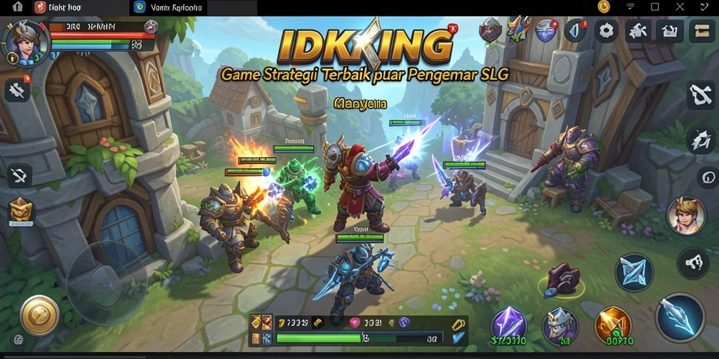 Tampilan gameplay menegangkan dan strategi yang mendalam.