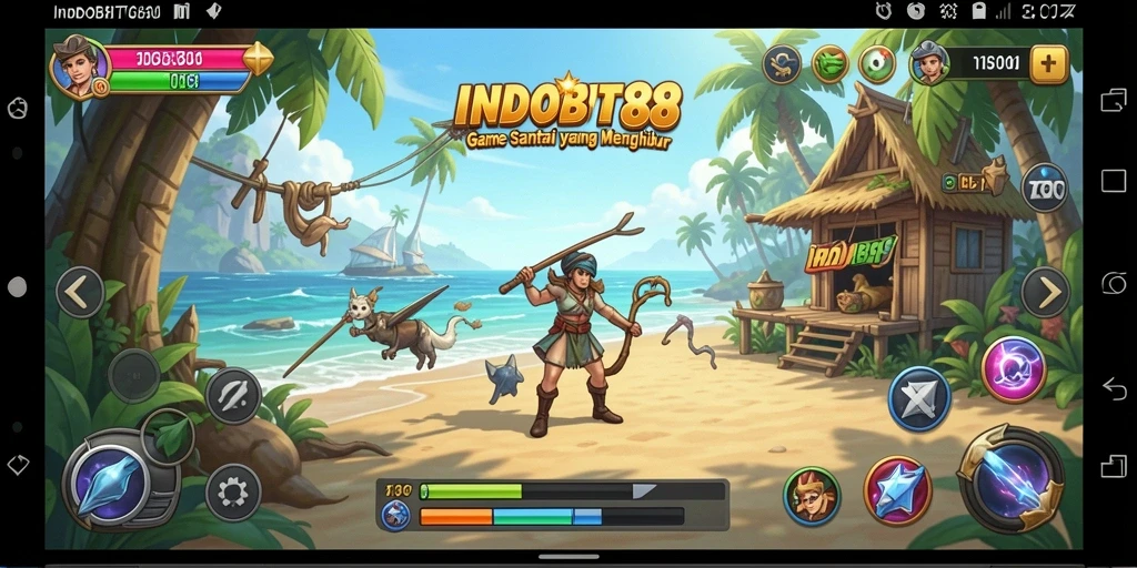 Tangkapan layar gameplay INDOBIT88 yang menarik dan penuh warna.