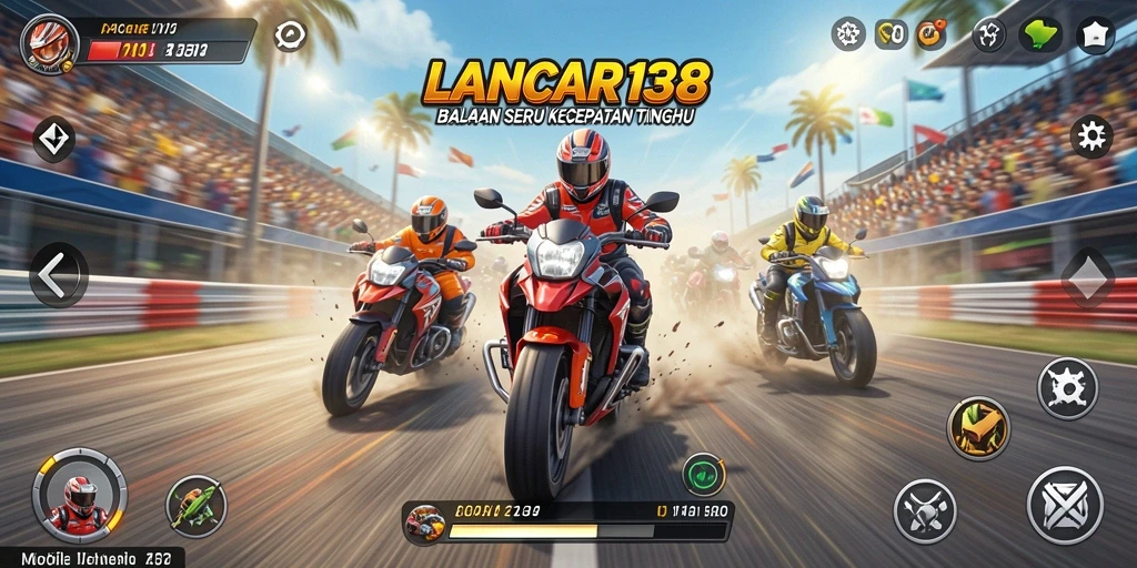 Gameplay balapan cepat dan seru di LANCAR138.