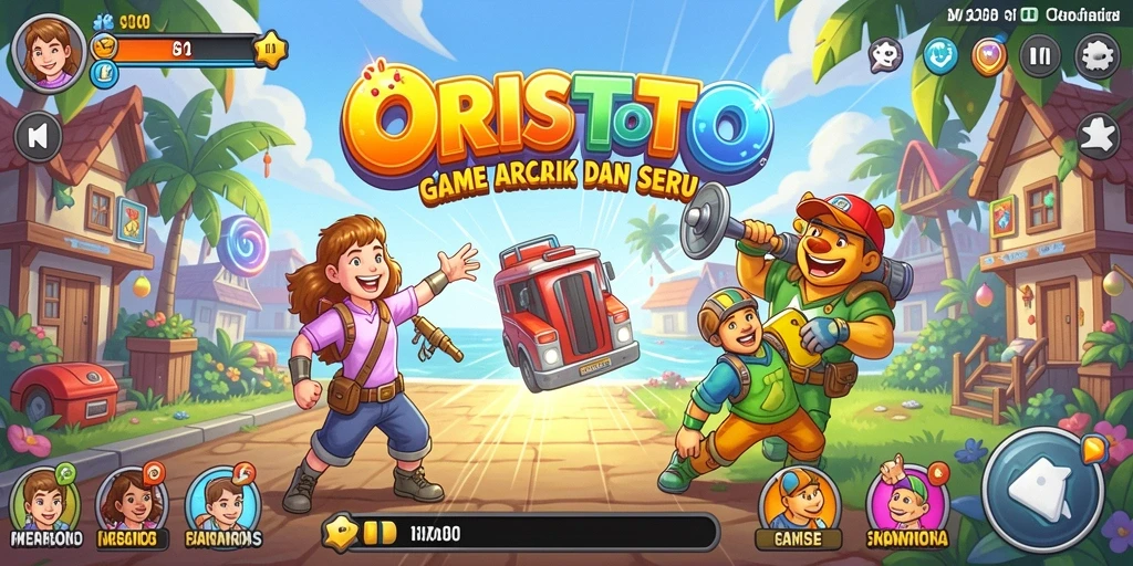 Screenshot gameplay ORISTOTO menampilkan aksi seru yang menantang.
