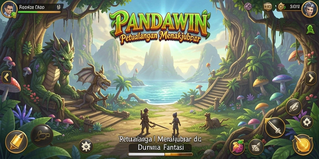 Screenshot gameplay PANDAWIN yang menarik dan penuh aksi.
