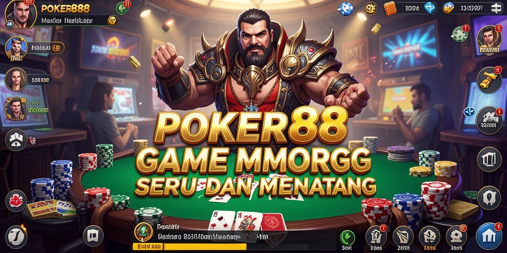 Screenshot utama POKER88 menunjukkan gameplay yang menarik dan interaktif.