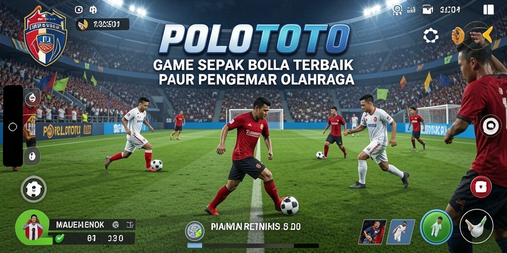 Tampilan gameplay seru Sepak Bola di POLOTOTO.
