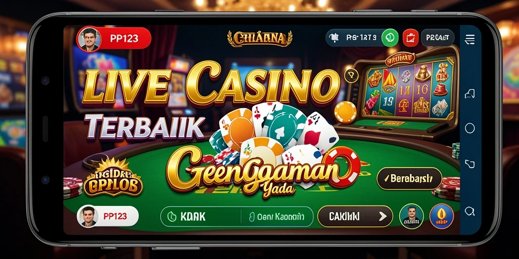 Tampilan gameplay PP123 dengan dealer live yang profesional dan interaktif.