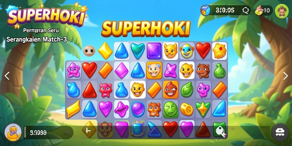 Gameplay seru dan penuh warna dari SUPERHOKI.